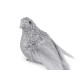Bird with clip for christmas arrangement - Silver (1 Piece) Bird with clip for christmas arrangement - Silver (1 Piece)