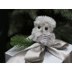Adorno para el árbol de navidad, búho con clip - Gris claro (1 Pieza) Adorno para el árbol de navidad, búho con clip - Gris claro (1 Pieza)