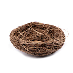 Wicker nest ø11 cm - Natural brown (1 Piece)