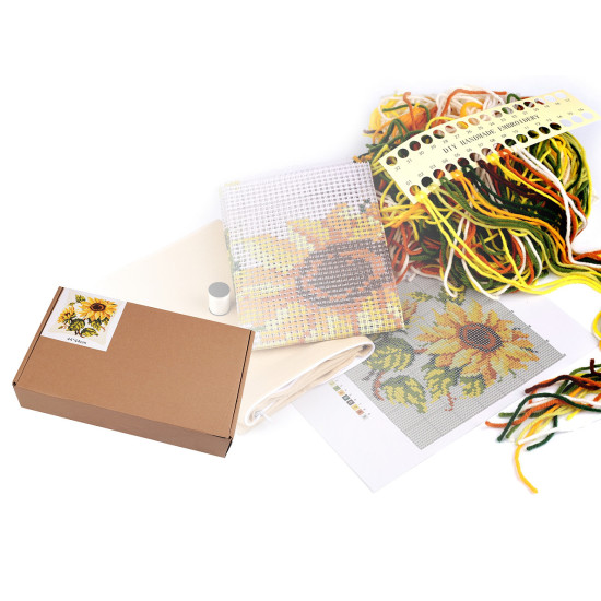 Creative set - pillowcase for embroidery - Brown (1 Piece) Creative set - pillowcase for embroidery - Brown (1 Piece)