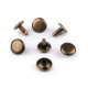 Double cap rivets / hollow rivets ø10 mm - Nickel (100 Pairs) Double cap rivets / hollow rivets ø10 mm - Nickel (100 Pairs)