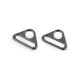 Metal triangle adjuster / triangular slide buckles, width 25 mm - Nickel antik (20 Pieces) Metal triangle adjuster / triangular slide buckles, width 25 mm - Nickel antik (20 Pieces)