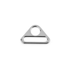 Metal triangle adjuster / triangular slide buckles, width 25 mm - Nickel (100 Pieces)