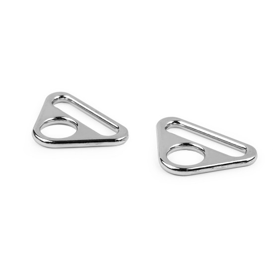 Metal triangle adjuster / triangular slide buckles, width 25 mm - Nickel antik (20 Pieces) Metal triangle adjuster / triangular slide buckles, width 25 mm - Nickel antik (20 Pieces)