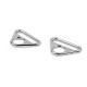 Metal triangle adjuster / triangular slide buckles, width 25 mm - Nickel antik (20 Pieces) Metal triangle adjuster / triangular slide buckles, width 25 mm - Nickel antik (20 Pieces)