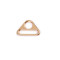 Ajustador triangular metálico/hebillas deslizantes triangulares, ancho 25 mm - Clásico de oro (100 Piezas)