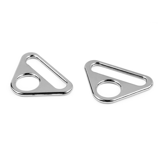 Metal triangle adjuster / triangular slide buckles, width 31 mm - Vintage brass (20 Pieces) Metal triangle adjuster / triangular slide buckles, width 31 mm - Vintage brass (20 Pieces)