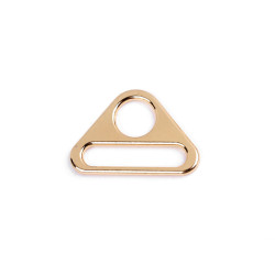 Metal triangle adjuster / triangular slide buckles, width 31 mm - Gold classic (100 Pieces)