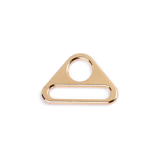 Metal triangle adjuster / triangular slide buckles, width 31 mm - Vintage brass (20 Pieces) Metal triangle adjuster / triangular slide buckles, width 31 mm - Vintage brass (20 Pieces)