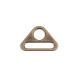 Metal triangle adjuster / triangular slide buckles, width 31 mm - Vintage brass (20 Pieces) Metal triangle adjuster / triangular slide buckles, width 31 mm - Vintage brass (20 Pieces)