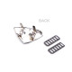 Fashion handbag buckle / clasp, width 30 mm - Nickel (10 Sets) Fashion handbag buckle / clasp, width 30 mm - Nickel (10 Sets)
