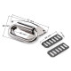 Fashion handbag buckle / clasp, width 30 mm - Nickel (10 Sets) Fashion handbag buckle / clasp, width 30 mm - Nickel (10 Sets)
