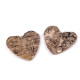 Natural birch heart / rustic wooden heart - Natural (80 Pieces) Natural birch heart / rustic wooden heart - Natural (80 Pieces)