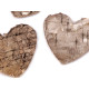 Natural birch heart / rustic wooden heart - Natural (80 Pieces) Natural birch heart / rustic wooden heart - Natural (80 Pieces)