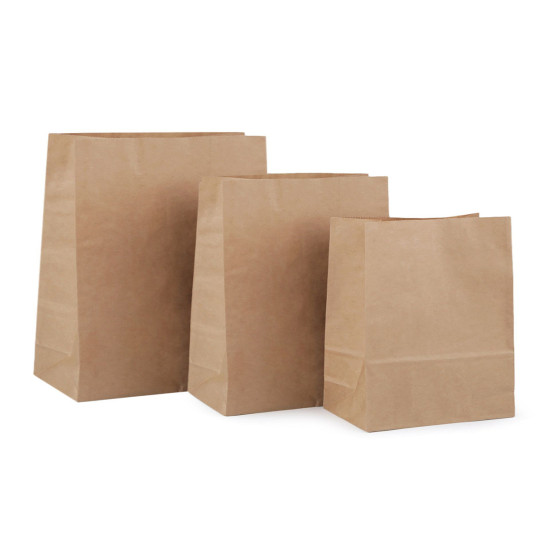 Borsa di carta - Marrone naturale (50 Pezzi) Borsa di carta - Marrone naturale (50 Pezzi)