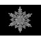 Adorno de copos de nieve para colgar ø10; 11 cm - Transparente (1 Pieza)