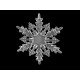 Adorno de copos de nieve para colgar ø10; 11 cm - Transparente (12 Piezas)