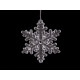 Adorno de copos de nieve para colgar ø55 - Transparente (10 Piezas) Adorno de copos de nieve para colgar ø55 - Transparente (10 Piezas)