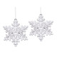 Adorno de copos de nieve para colgar ø55 - Transparente (10 Piezas) Adorno de copos de nieve para colgar ø55 - Transparente (10 Piezas)