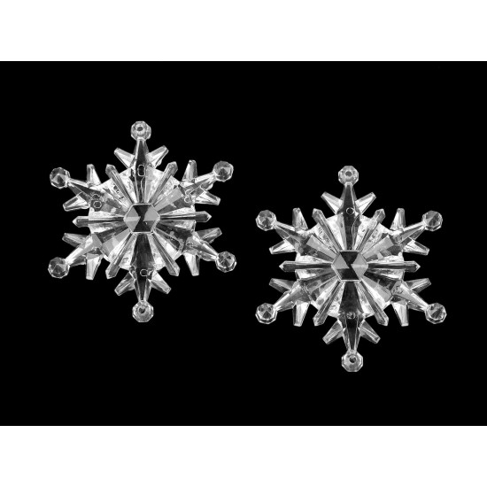 Adorno de copos de nieve para colgar ø75 - Transparente (1 Pieza) Adorno de copos de nieve para colgar ø75 - Transparente (1 Pieza)