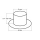 Grommet / eyelet set, inner ø5 mm / outer ø8 mm with puncher - As pictured (1 Set) Grommet / eyelet set, inner ø5 mm / outer ø8 mm with puncher - As pictured (1 Set)