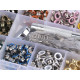 Grommet / eyelet set, inner ø5 mm / outer ø8 mm with puncher - As pictured (1 Set) Grommet / eyelet set, inner ø5 mm / outer ø8 mm with puncher - As pictured (1 Set)