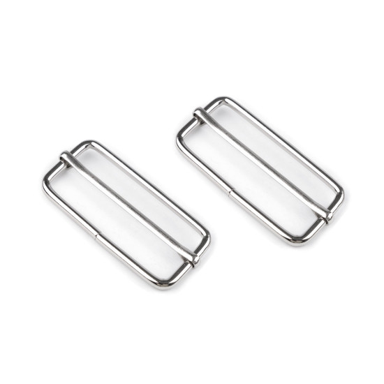 Buckle slider for webbing straps width 50 mm - Black varnish (200 Pieces) Buckle slider for webbing straps width 50 mm - Black varnish (200 Pieces)