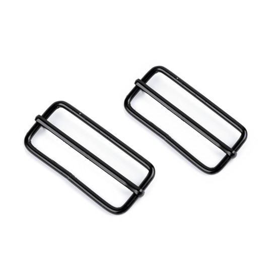 Buckle slider for webbing straps width 50 mm - Black varnish (200 Pieces) Buckle slider for webbing straps width 50 mm - Black varnish (200 Pieces)