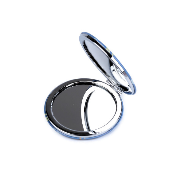 Cosmetic pocket mirror, animals - Blue-violet (1 Piece) Cosmetic pocket mirror, animals - Blue-violet (1 Piece)