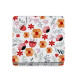 Cosmetic pocket mirror, flowers - Blue (1 Piece) Cosmetic pocket mirror, flowers - Blue (1 Piece)