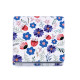 Cosmetic pocket mirror, flowers - Blue (1 Piece) Cosmetic pocket mirror, flowers - Blue (1 Piece)