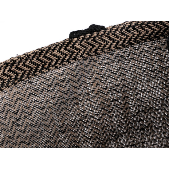 Jute shopping tote bag with chevron pattern 42x33 cm - Natural burlap (3 Pieces) Jute shopping tote bag with chevron pattern 42x33 cm - Natural burlap (3 Pieces)