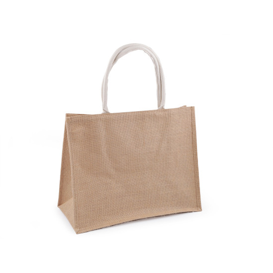 Geanta de iuta decorabila 45x36 cm - Ecru natural (1 Bucată) Geanta de iuta decorabila 45x36 cm - Ecru natural (1 Bucată)