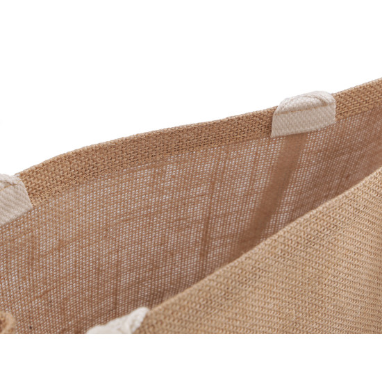 Geanta de iuta decorabila 45x36 cm - Ecru natural (1 Bucată) Geanta de iuta decorabila 45x36 cm - Ecru natural (1 Bucată)