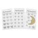 Self-adhesive mirrors hearts, stars - As pictured (1 Card) Self-adhesive mirrors hearts, stars - As pictured (1 Card)