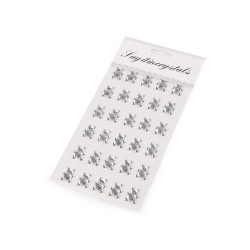 Self-adhesive decorations on an adhesive strip - Crystal (12 Cards)