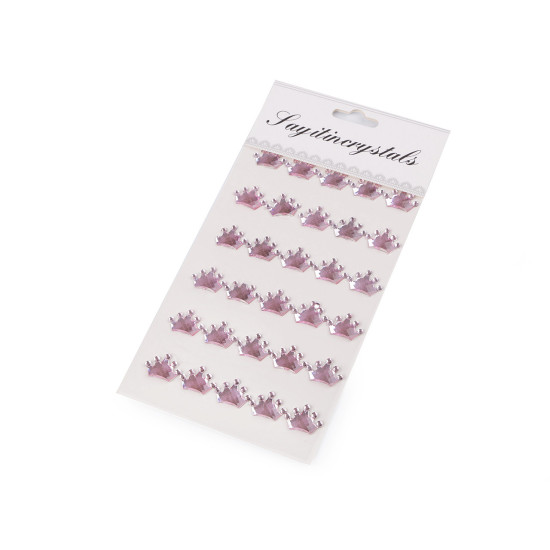 Self-adhesive decorations on an adhesive strip - Crystal (12 Cards) Self-adhesive decorations on an adhesive strip - Crystal (12 Cards)