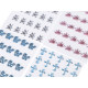 Self-adhesive decorations on an adhesive strip - Crystal (12 Cards) Self-adhesive decorations on an adhesive strip - Crystal (12 Cards)