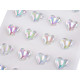Self-adhesive heart on adhesive strip ab effect - Crystal ab (1 Card) Self-adhesive heart on adhesive strip ab effect - Crystal ab (1 Card)