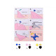 Alicates manuales para broches de plástico - Rosa claro (1 Juego) Alicates manuales para broches de plástico - Rosa claro (1 Juego)