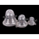 Plastic mold for 3d bells - Transparent (3 Sets) Plastic mold for 3d bells - Transparent (3 Sets)