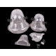 Plastic mold for 3d bells - Transparent (3 Sets) Plastic mold for 3d bells - Transparent (3 Sets)
