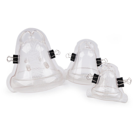 Plastic mold for 3d bells - Transparent (3 Sets) Plastic mold for 3d bells - Transparent (3 Sets)