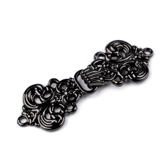 Decorative filigree fastening - Nickel (4 Pairs)