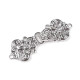 Decorative filigree fastening - Nickel (4 Pairs)
