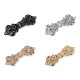 Decorative filigree fastening - Nickel (4 Pairs)