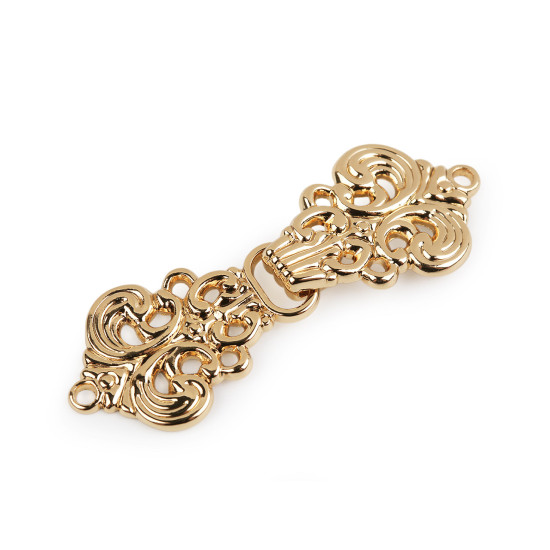 Decorative filigree fastening - Nickel (4 Pairs)
