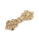 Decorative filigree fastening - Nickel (4 Pairs)