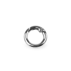 Karabińczyk okrągły / kółko na klucze ø13 mm - Nikiel (10 Sztuki)