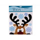Self-adhesive christmas window decoration - Darksalmon (1 Card) Self-adhesive christmas window decoration - Darksalmon (1 Card)